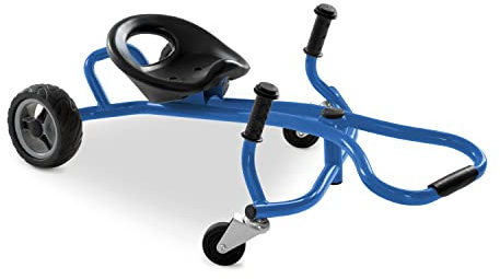 hauck Twist-it Funfahrzeug für Kinder ab 4 Jahren bis 50 kg, Drift Scooter mit Verstellbarem Schalensitz, EVA Hinterräder, 360° Vorderräder, Rutschfeste Griffe & Fußablage (Blue)