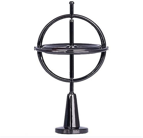 kyaoayo Anti-Schwerkraft Kreisel, Zine Legierungs Spinner Spielzeug, Handkreisel Fidget Spinner Hand Spielzeug, Stressabbau Anti Angst Geschenk für Männer und Frauen (Schwarz)