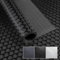 PVC Bodenbelag Meterware 1,5mm Antirutschmatte Bodenmatte geruchslos Noppenmatte Riffelblechmatte Tränenblech Karo Dionis rutschfest Noppen Schwarz 240x100cm