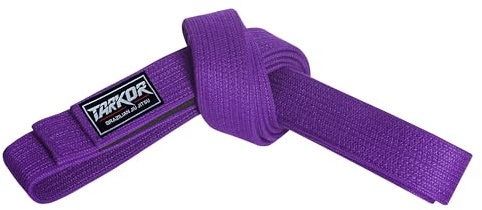 TARKOR Pearl Weave Series BJJ Belt for Men & Women | Brazilian Jiu Jitsu Belt with Pearl Colors (Purple, A2)