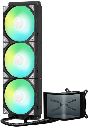 TRYX Panorama SE 360 | 360mm AIO Black, 6.5 Curved AMOLED Display, Asetek Pump, 280W TDP, ARGB Fans, for Intel LGA 1851/1700/1200/115X & AMD AM5/AM4