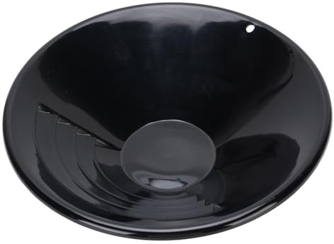 Cryfokt Casserole en Or, Poêle Pivotante en Or de 10 Pouces Noir pour l'exploitation Minière