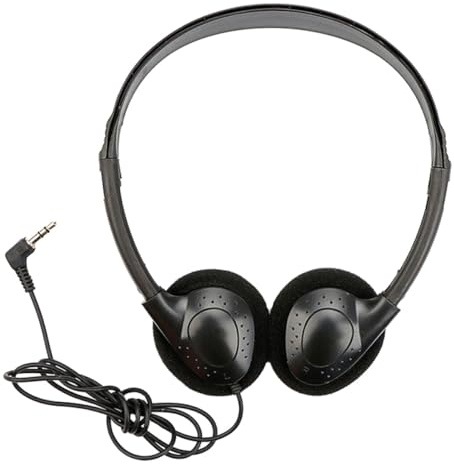 Gatuida Cuffie Stereo da Gioco con Filo per PC e Cellulari, Comode Cuffie Sovraurali Nere con Microfono per Call Center, Teleconferenze e Corsi Online