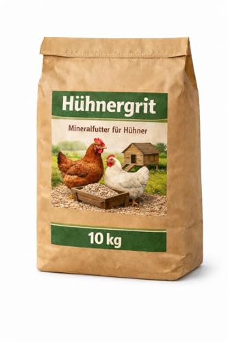 10 kg mussla grit korn för kycklingar, naturligt foderkalk för fjäderfä, rik på kalcium, mineralfoder, utan konstgjorda tillsatser, maggrus, kycklingrit, kycklingungrit, mussla, kalk, gritsten