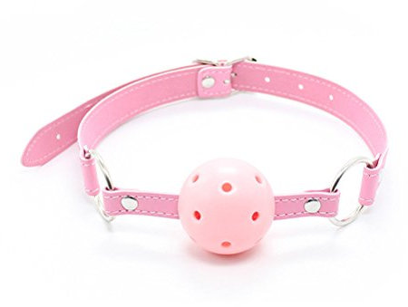Rapidly Ball Gag Knebel Mundknebel Fetisch SM Ballknebel SexSpielzeug für Paar,Cosplay (Pink)