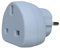 ShaniTech Earthed Travel Adaptor for Travellers to Europe EU White - Refer to Description for full country list