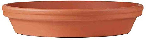 Spang Trinkuntersetzer Ton 14/15cm rund, durchsichtig, glasiert