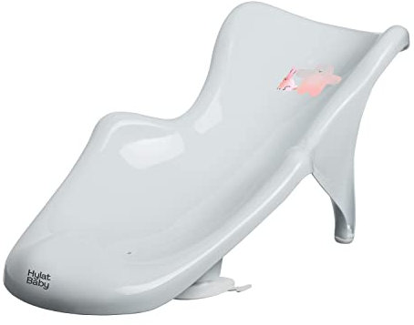 Hylat Baby Badewanneneinsatz Baby - wertvolle Badehilfe für Säuglinge und Babys von Geburt bis ca. 6 Monate, Farbe:grau, Motiv:Friends, Marke:Hylat Baby