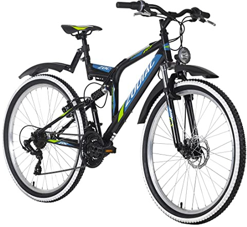 KS Cycling Mountainbike ATB Fully 26 Zodiac schwarz-grün RH 48 cm