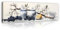 WallArena - Leinwand Bilder - Küche Tee japanischer Stil - 145x45 cm Leinwandbilder - Bild auf leinwand - Wandbild XXL groß Wandbilder für Wohnzimmer Schlafzimmer Wohnzimmerbilder Modern