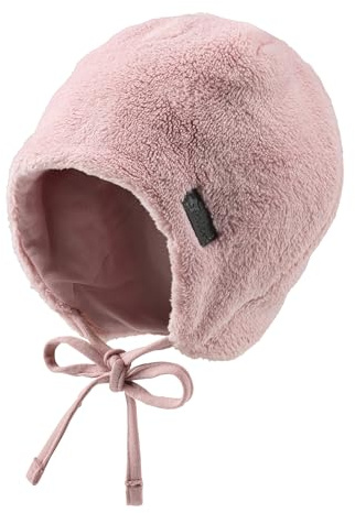 Plysch fleecemössa, rosa matt