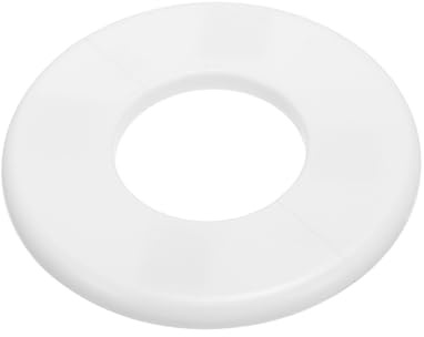 PATIKIL Flangia Divisa a Parete, 51mm Copriforo con Piastra Autoadesiva Rotonda in ABS Copri Tubi Termosifoni Copertura per Decorazione Rubinetto Tubo Acqua Bagno Cucina, Bianco