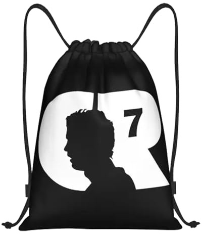 Onperpoe Sac à dos Ronaldo avec cordon de serrage, motif légende du football, numéro 7, cadeau pour garçons et hommes, sac de football CR7 pour gym, plage, vacances, natation, voyage, kits de sport,