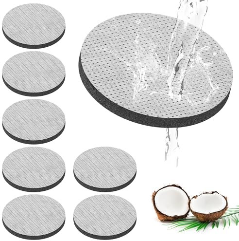 8 Pack Water Bottle Filter Discs Compatible with Brita Water Bottle, Micro Disc Water Filter Discs for Brita Fill and Go Water Bottle Replacement Reduce Chlorine, Microparticles and Other Impurities