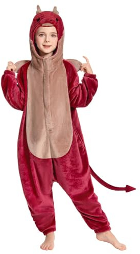 OLAOLA Combinaison Pyjama Garçons Filles Animaux Costume Unisexe Enfant Onesie Carnaval Halloween Cosplay Deguisement Kigurumi Pyjamas Fête Vêtements de Nuit