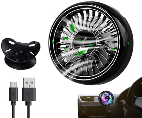 Bil USB-fläkt Autofläkt för bilfönster