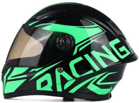 Casco Infantil De Moto | con Visera Solar | Homologación ECE 22.06 | Casco De Motocross | para Niños Y Niñas De 3 A 10 Años | Casco Integral Infantil De Moto A,XL/(53~54cm)