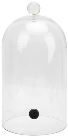 Smoking Cloche Dome Cover, Acrylic Transparent Lid, 33cm - Food and Drinks Smoker Accessory, Safe Material, Ideal for BBQ and Cocktail Presentation (26cm)