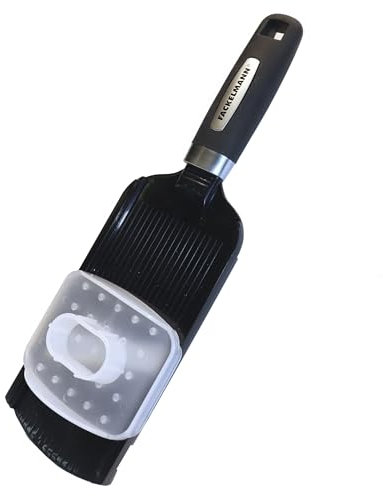 Fackelmann Affettaverdure manuale con manico in abs, mandolina per tagliare tuberi, piccoli ortaggi, ma anche formaggio, dimensione 32 x 9.7 cm lama 7.5 cm