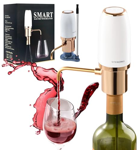SYNWONG wine aerator Electric,Wine Aerator, Electric Wine Decanter, Wine Aerator Pourer Spout, Wine Dispenser, Wine Accessories， Best Gifts for Wine Lovers