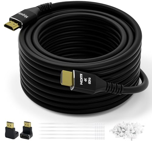 Mygatti 10m 4K HDMI Cable,Ultra HD HDMI 2.0 Cable, Gold-Plated ​​Connectors,28AWG Pure Copper Conductors,4K@60Hz,2K,1080P,HDCP 2.2,for Laptop,Monitors,HDTV,PS5,Xbox and More