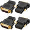 Xiatiaosann Gold-Plated HDMI to DVI Adapter, Bi-Directional DVI Male (24 + 5) to HDMI Female Converter Adapter for Projector, HDTV, PC, TV, for PS3, for PS4 (4 Pack)