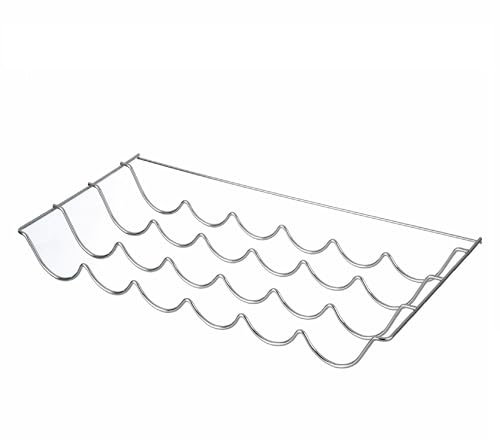 sparefixd Normande - Estante cromado para botellas de vino, Botellero Nevera, Frigorífico y Congelador