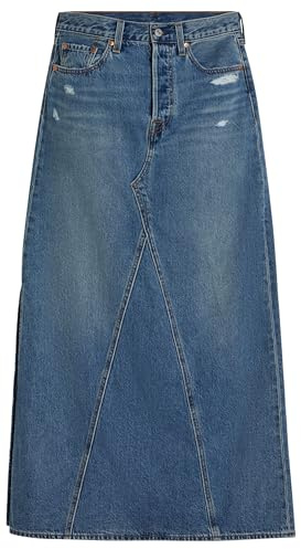 Levi's Women's Iconic Long Slit Skirt, Verified Vintage ski, 26