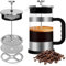 UCAMP French Press Kaffeebereiter 1000ml,Glas Kaffeepresse,Kaffeezubereiter und Teekanne,Tragbare Cafetière mit Dreifachfilter,für Kaffee oder Tee,Reisen und zum Verschenken