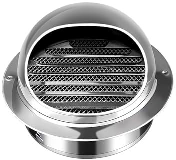 Vindturbiner Ventilationsventiler, Takventilator Avgasgaller, Soffit Ventilationsventiler, Luft Ventilation Utlopp Kåpa, Rostfritt stål Ventilationsventiler, 304 Rostfritt Stål Runt Avgas Galler