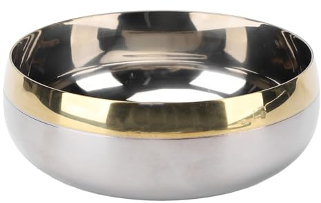 Beufee Tazón decorativo, tazón llave soporte de llave captura todo el tazón para la mesa de entrada, mostrador de cocina, mesa de café 380ml SUS304