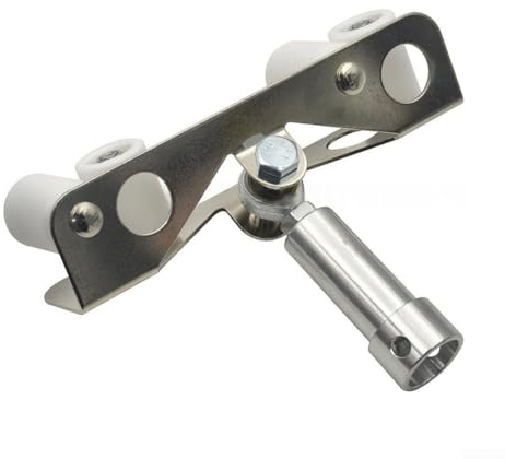 Besttoolifes Rullo angolare di precisione, doppio rullo in nylon per giunti lisci per cartongesso, design ad angolo regolabile, struttura leggera in lega di alluminio