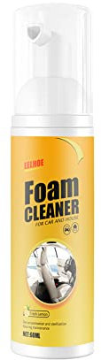 Limpiador de Espuma Multifuncional, Limpiador de Espuma para Coche, Potente Detergente para El Interior Del Coche, Para Asiento De Cuero Tejido Plástico Limpieza Interior Del Coche Profesional, 60ML