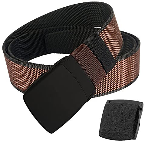 TENINE 2 in 1 Wendegürtel für Herren Frauen, Herrengürtel Umkehrgürtel Doppelseitiger Lässige Unisex Taktischer Gürtel Einstellbare Metall & YKK Schnallen, 1 Gürtel 2 Farben