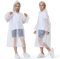 Newbyinn 2 Stück Regenponcho Kinder Wasserdicht, Regencape Regenmantel Mädchen Jungen Festival Wandern Faltbar Weiß