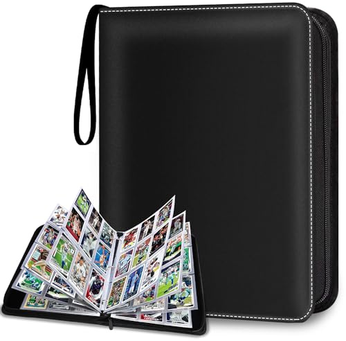 HESPLUS Album Binder for Collectible Cards 900 Pockets, Baseball Card Binder with Sleeves, Collectible Album for Baseball Cards, Collectible Cards, Cards Lorcana