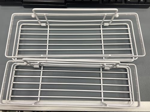 saffruff Duschablage Ohne Bohren 2 Stück Duschregal Weiß Duschkorb Badezimmer Organizer, Regal Badregal Shampoo Halterung für Dusche Küche Bathroom, mit 2 Klebeflächen