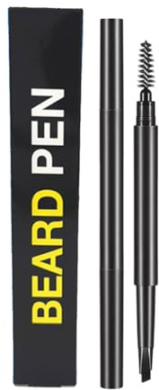 Pen de relleno de barba - Defintor de línea de cabello resistente a Fade, lápiz de aseo de estilo Barber | Lápiz de barba y bigote de precisión, herramienta de formación de apariencia natural para una