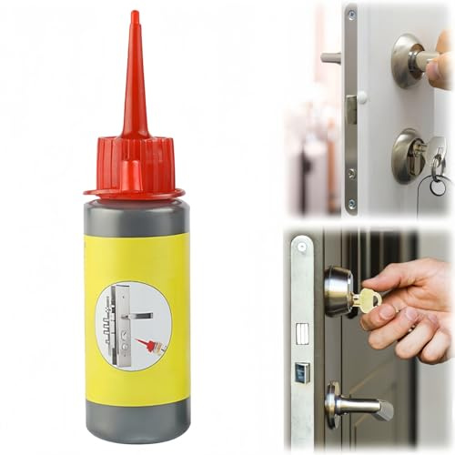60ml Graphite Lubricant,Graphite Powder Lubricant for Locks,Doors and Windows,Dry Lubric/ant Spray for Sliding Tracks,Bearings and Door Loc/k Lubrica/tion,Grap/hite Powder for Smooth Lo/ck Operation