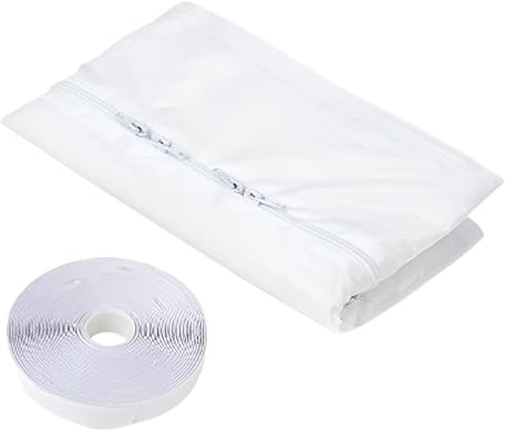Ahuuen Kit de sellado de ventana de aire acondicionado, kit de ventilación de ventana abatible, barrera de aislamiento de escape para sala de estar, dormitorio, sótano, secadora