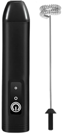 Espumador Portátil para Café - Batidor Eléctrico Recargable USB,Varilla Batidora Manual para Cocina - Para Latte Cappuccino Café Chocolate Matcha Bebidas Leche Hogar Viaje