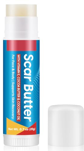 Narbengel, Wirksame Narbencreme, Natürliche Narbenbutter 20g – Vitamin E & pflanzliche Formel, Narbenbehandlung bei Verbrennungen, Operationen und Dehnungsstreifen, schnell einziehend – Gesicht, Körpe