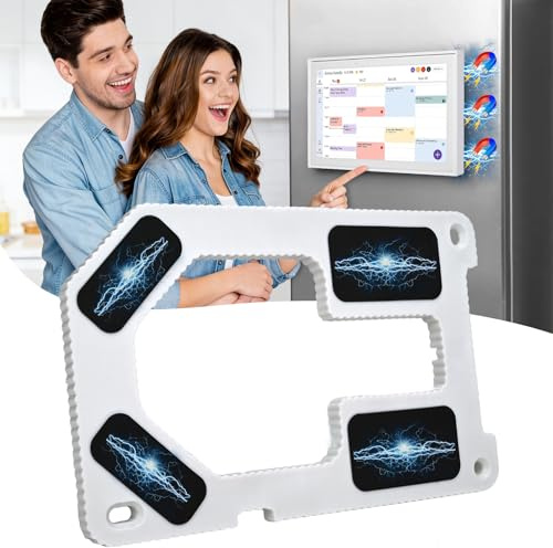 Magnetic Fridge Mount for 15 Skylight Calendar, 8 Strong Magnets 20-lb Scratch-Guard Silicone Pads Stand Compatible with Skylight Calendar 15 inch Accessories