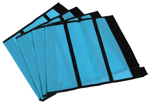 Acouto 4 Pièces Bottes Anti-Mouche pour Cheval, Respirantes et Confortables, Maille Fine, Leggings de Protection Contre la Mouche pour Cheval, Protège-Jambes, Jambes Rouges Rose Saisons. Permet Une
