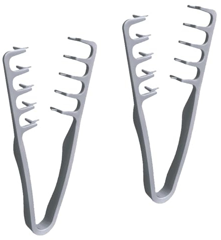 2 Piezas Peine Texturizador, Peine de Dientes Anchos, Bangs Styling Comb, Pein-es Masculino para Cabello con Volumen Pe-ines para Cubrir las Costuras, Accesorio de Estilizado para Raíces y Flequillo