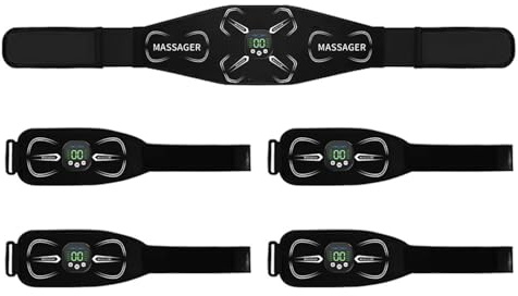 EMS Heating Fat Burning Massage Waist Belt, a Lazy Person's Slimming Device for Belly, Thighs, arms, and Whole Body Shaping, Intelligent Vibration Heat Therapy Fitness Equipment.