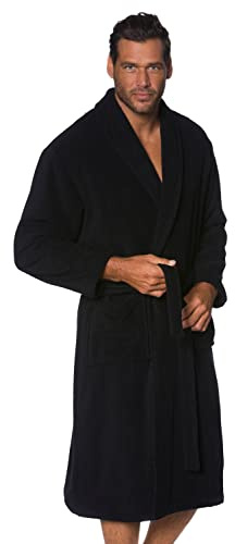 JP 1880 Homme Grandes Tailles Peignoir éponge col châle Tissu en Coton Bleu Marine 4XL 702388 76-4XL
