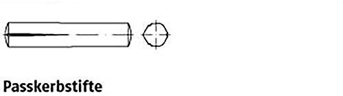 KS Tools - Perno per intaglio ISO 8745 1.4305 2 x 10 in acciaio INOX A 1, 100 pezzi