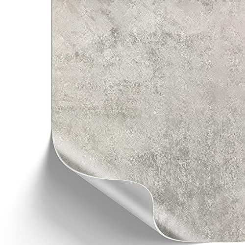 [12,14€/m²] Klebefolie in grauer Beton-Optik I inkl. Rakel & eBook mit Profitipps I Selbstklebende Deko Folie für Möbel & Küche & abwaschbar I Möbelfolie in Beton Stein-Optik (210 x 90cm)