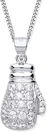 Old English Jewellers Sterling Silver Boxing Glove Pendant/Necklace - Choice of Chain (20)